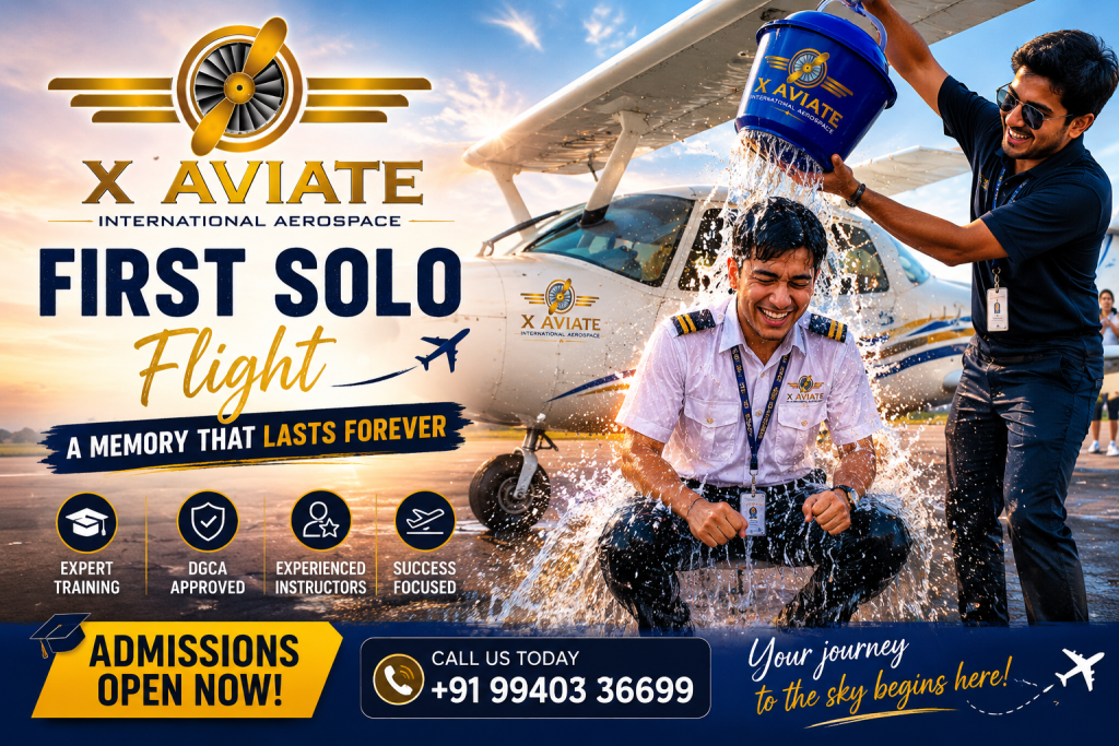 First solo in X Aviate Aviation Academy