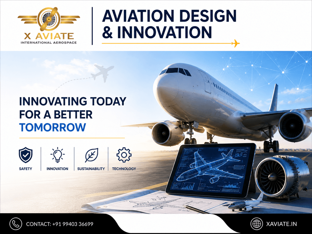 Sleek airplane blueprint featuring futuristic design elements and innovative technology components against a technical