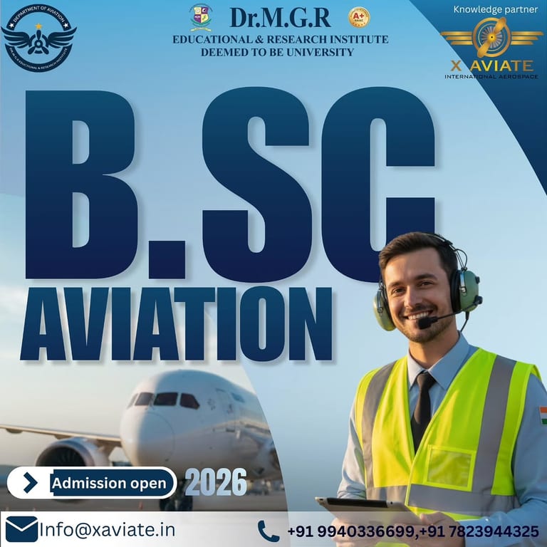 B.Sc. Aviation Admissions 2026 at X Aviate International Aerospace