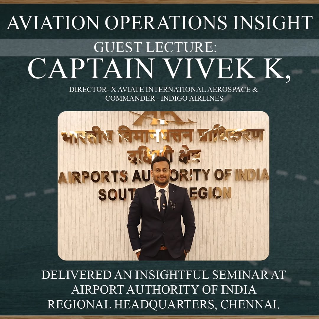 X Aviate Director Capt. Vivek K Leads ATC Expert Panel