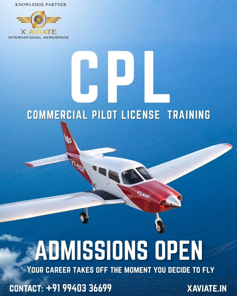 CPL Training Admissions Open at X Aviate International Aerospace