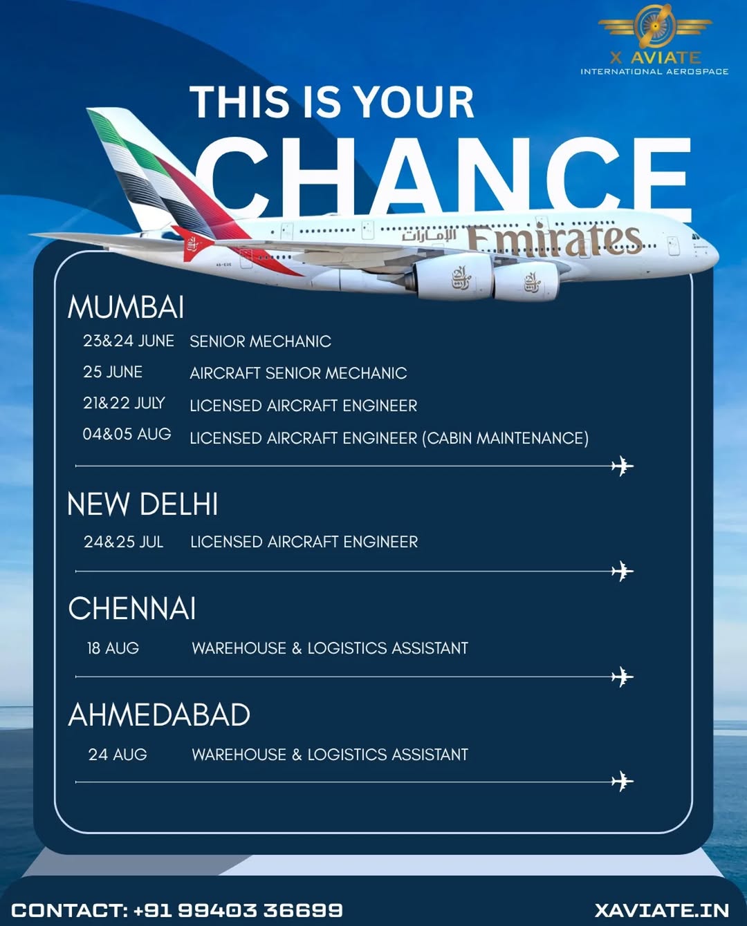 Emirates Aviation Hiring: Launch Your Career with X Aviate